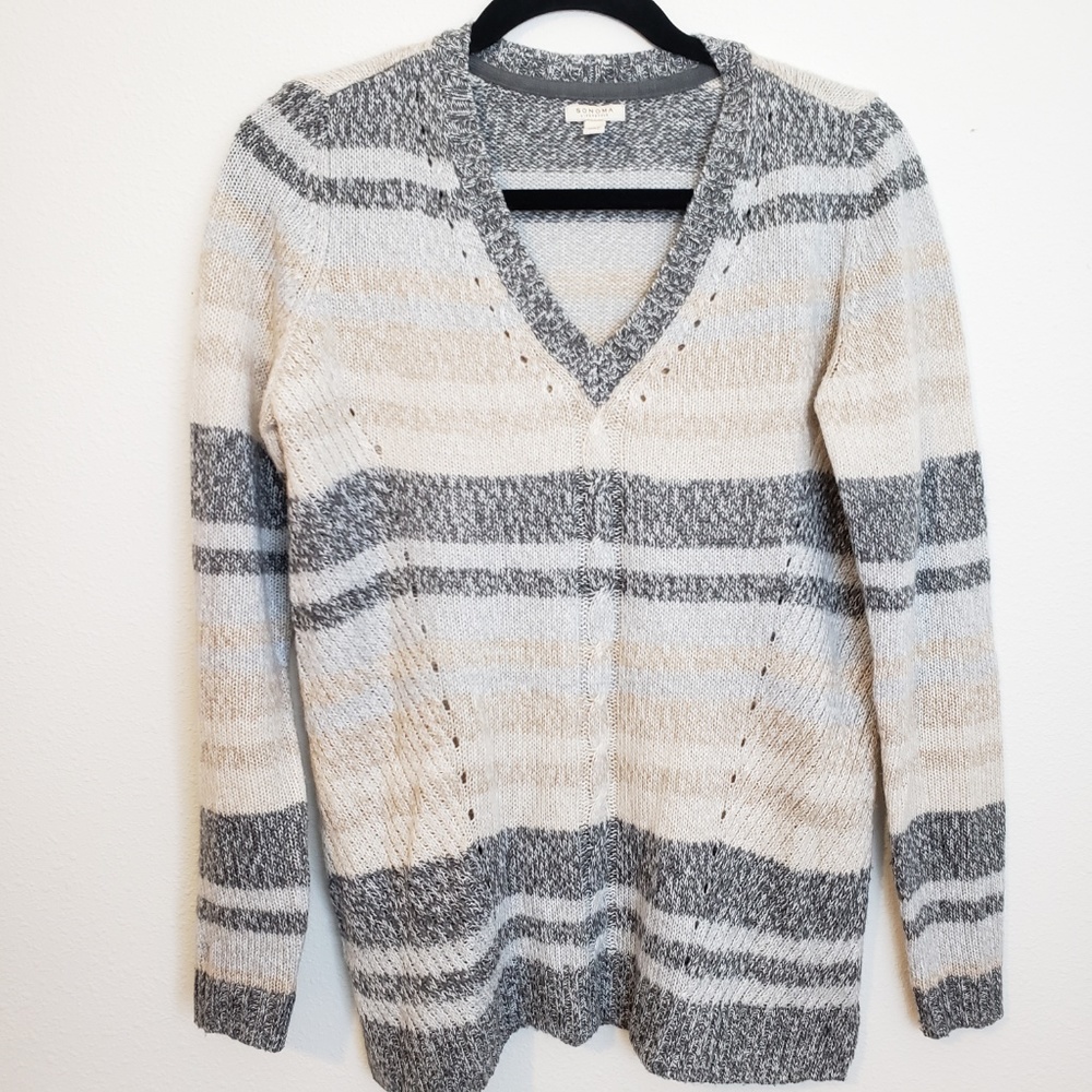 Sonoma Striped Sweater Size M